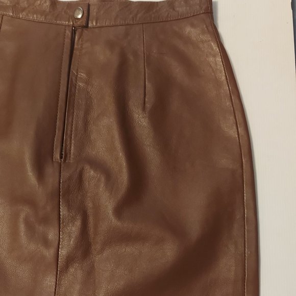 Genuine Leather mini skirt - Picture 6 of 9